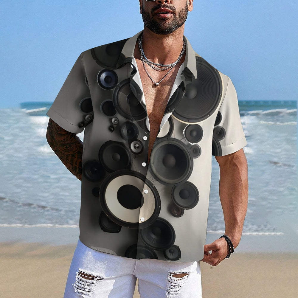 Men's Audio Casual Short Sleeve Shirt 2312000319