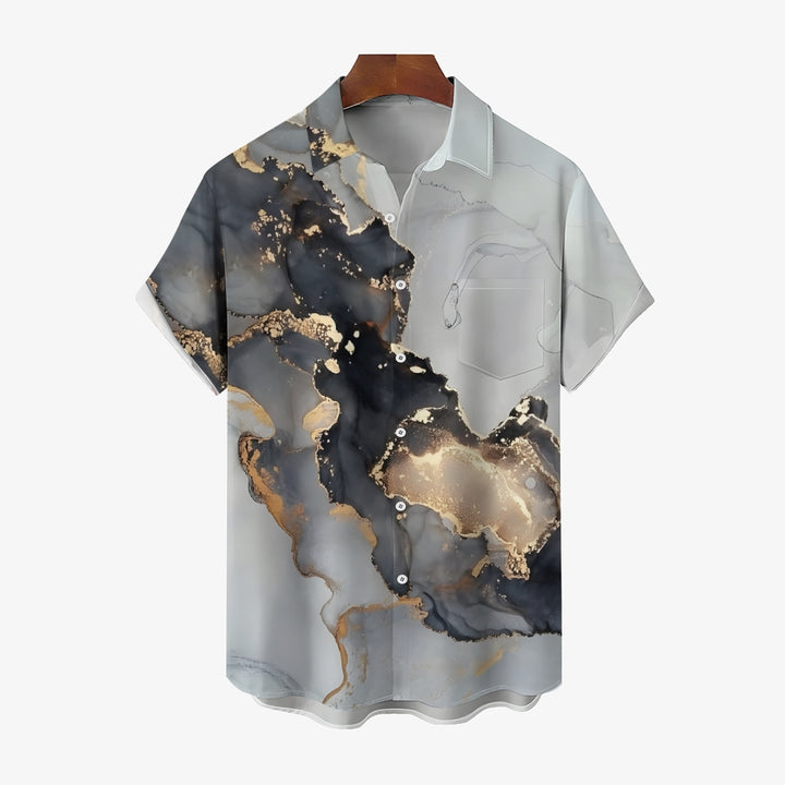 Fluid Art Casual Short Sleeve Shirt 2402000005