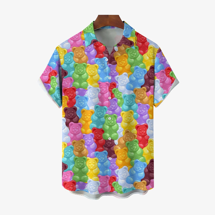 Gummy Bears Casual Short Sleeve Shirt 2402000139