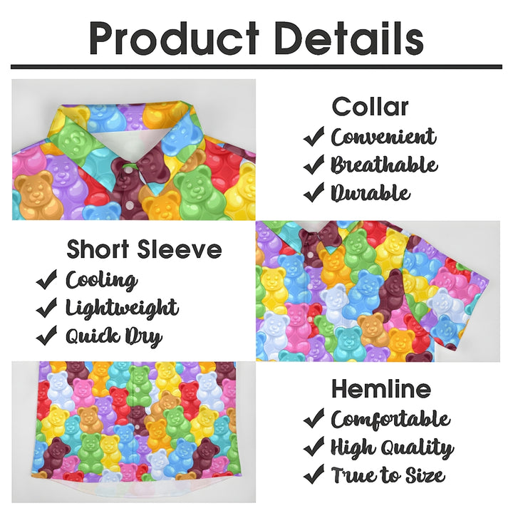 Gummy Bears Casual Short Sleeve Shirt 2402000139