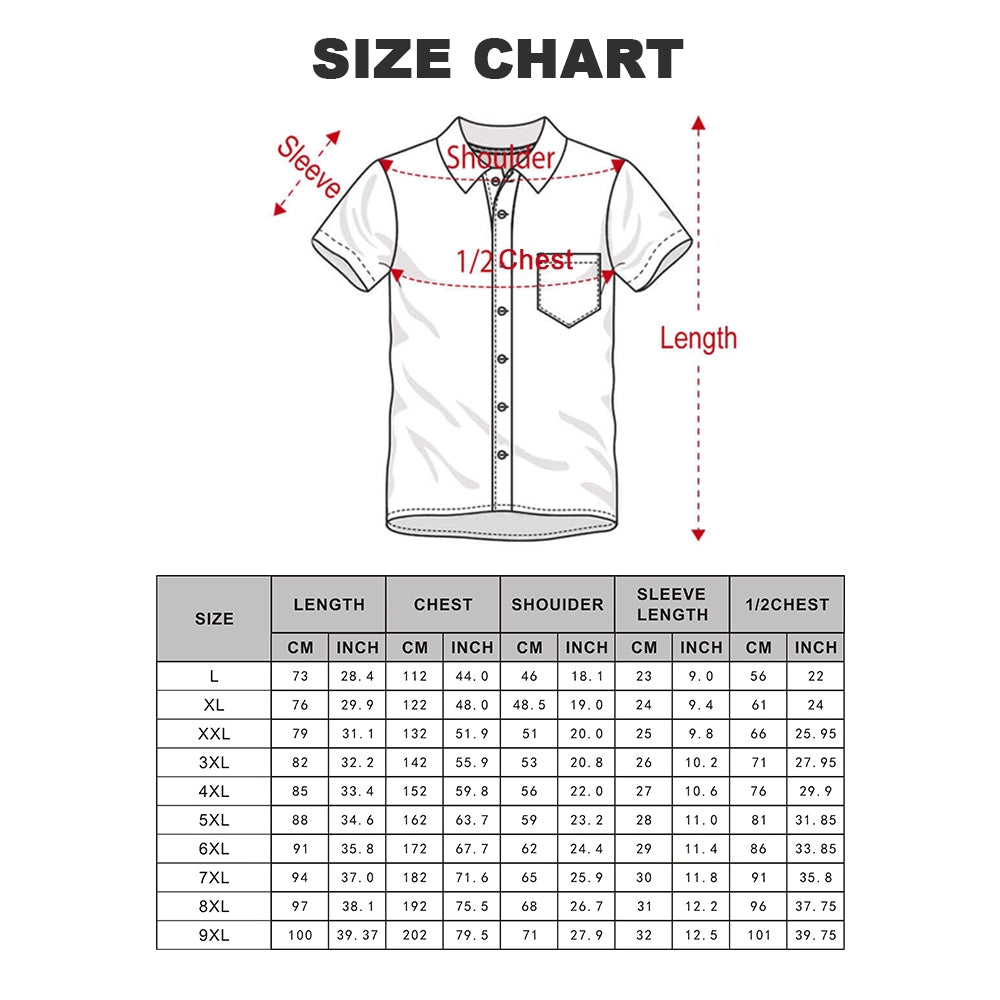 Men's Plus Size Hawaiian Color Strip Print Shirt Shorts Suit