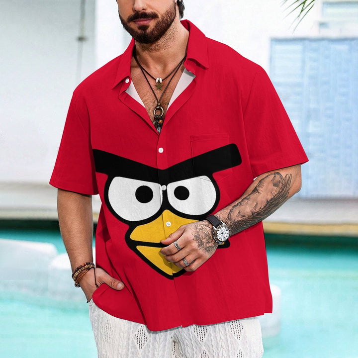 Men's Angry Birds Casual Short Sleeve Shirt 2401000294