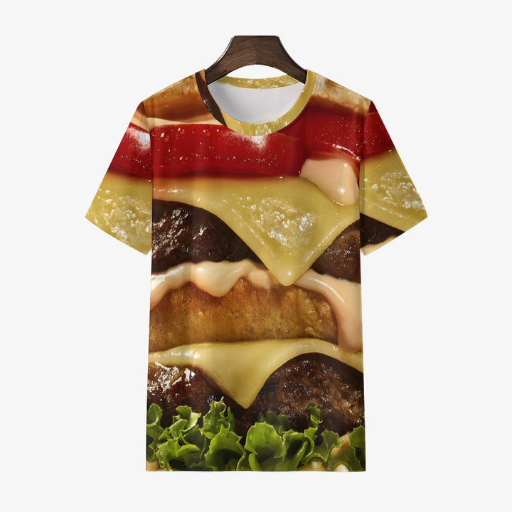 Men's Gourmet Burger Crew Neck Casual T-Shirt 2403000464