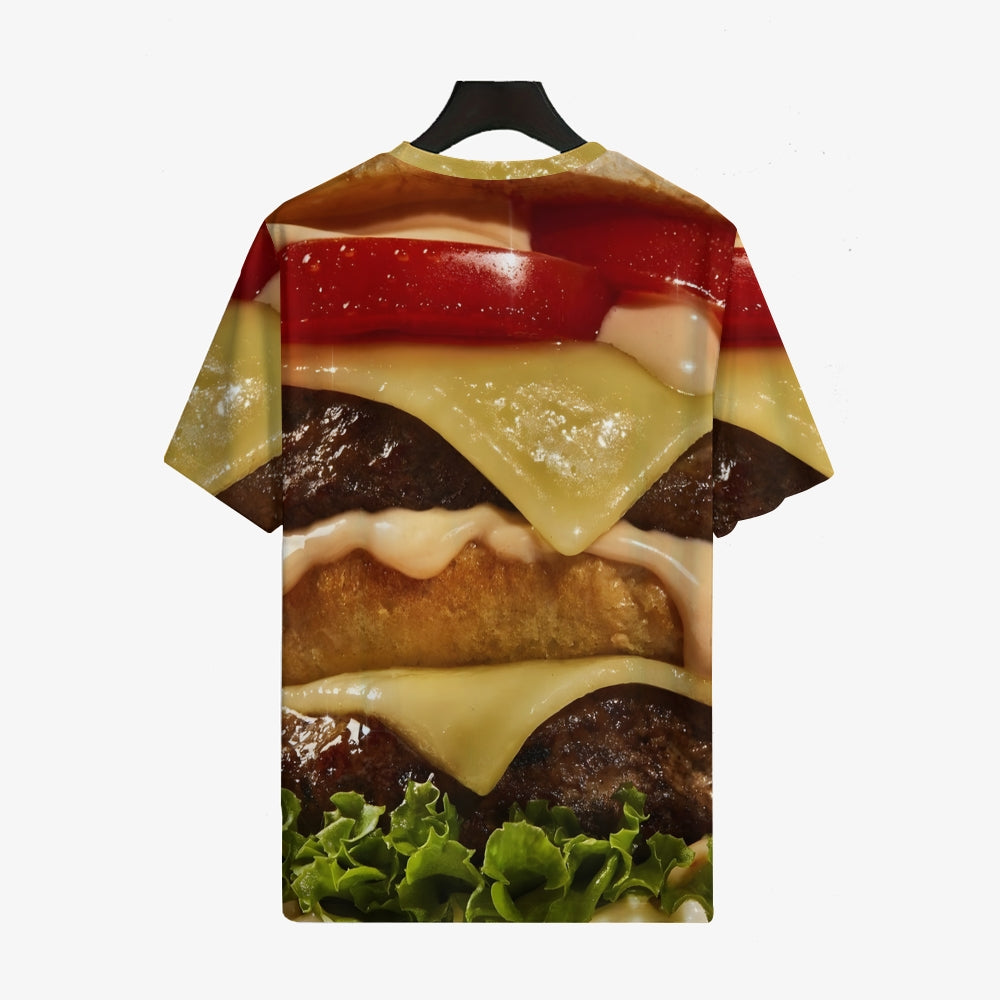 Men's Gourmet Burger Crew Neck Casual T-Shirt 2403000464