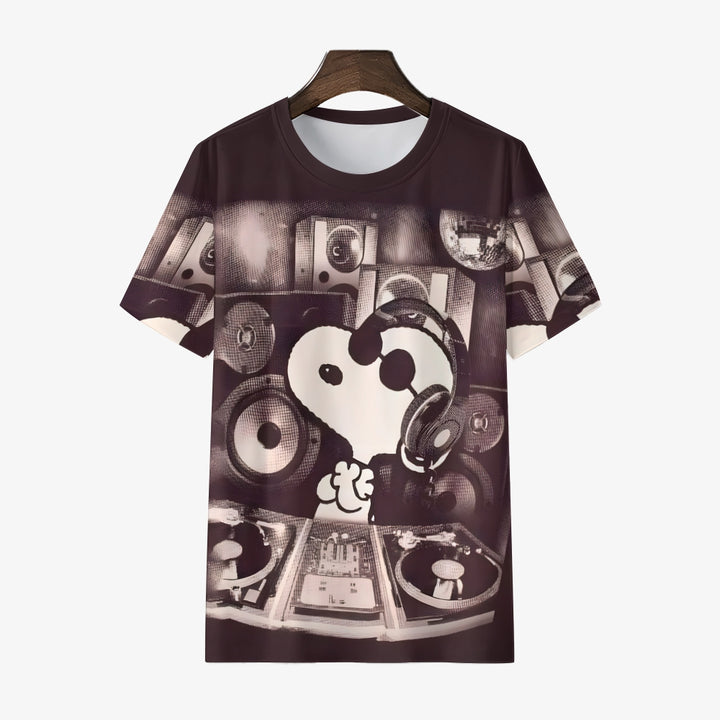 Men's Cartoon Character Round Neck Casual T-Shirt 2403000475