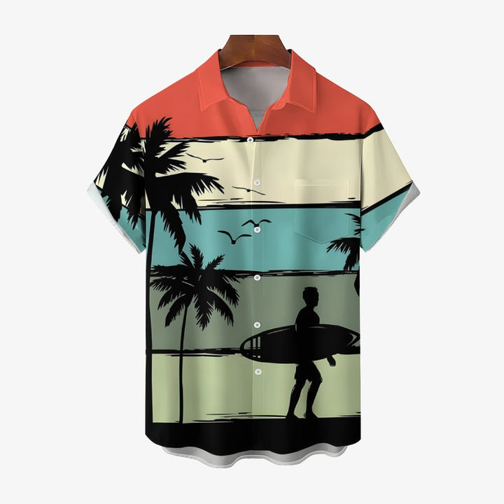 Men's Hawaiian Casual Holiday Short Sleeve Shirt 2405001571