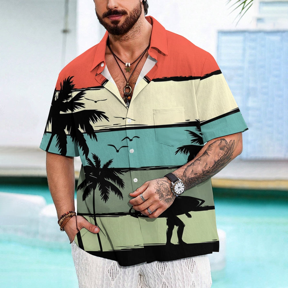 Men's Hawaiian Casual Holiday Short Sleeve Shirt 2405001571