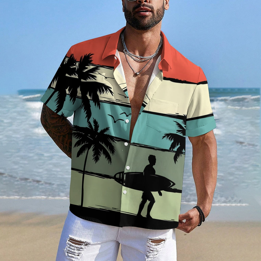 Men's Hawaiian Casual Holiday Short Sleeve Shirt 2405001571