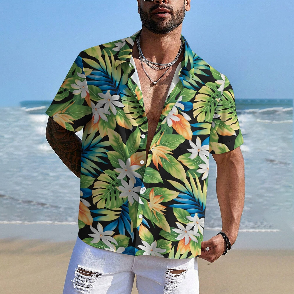 Men's Hawaiian Casual Short Sleeve Shirt 2402000028