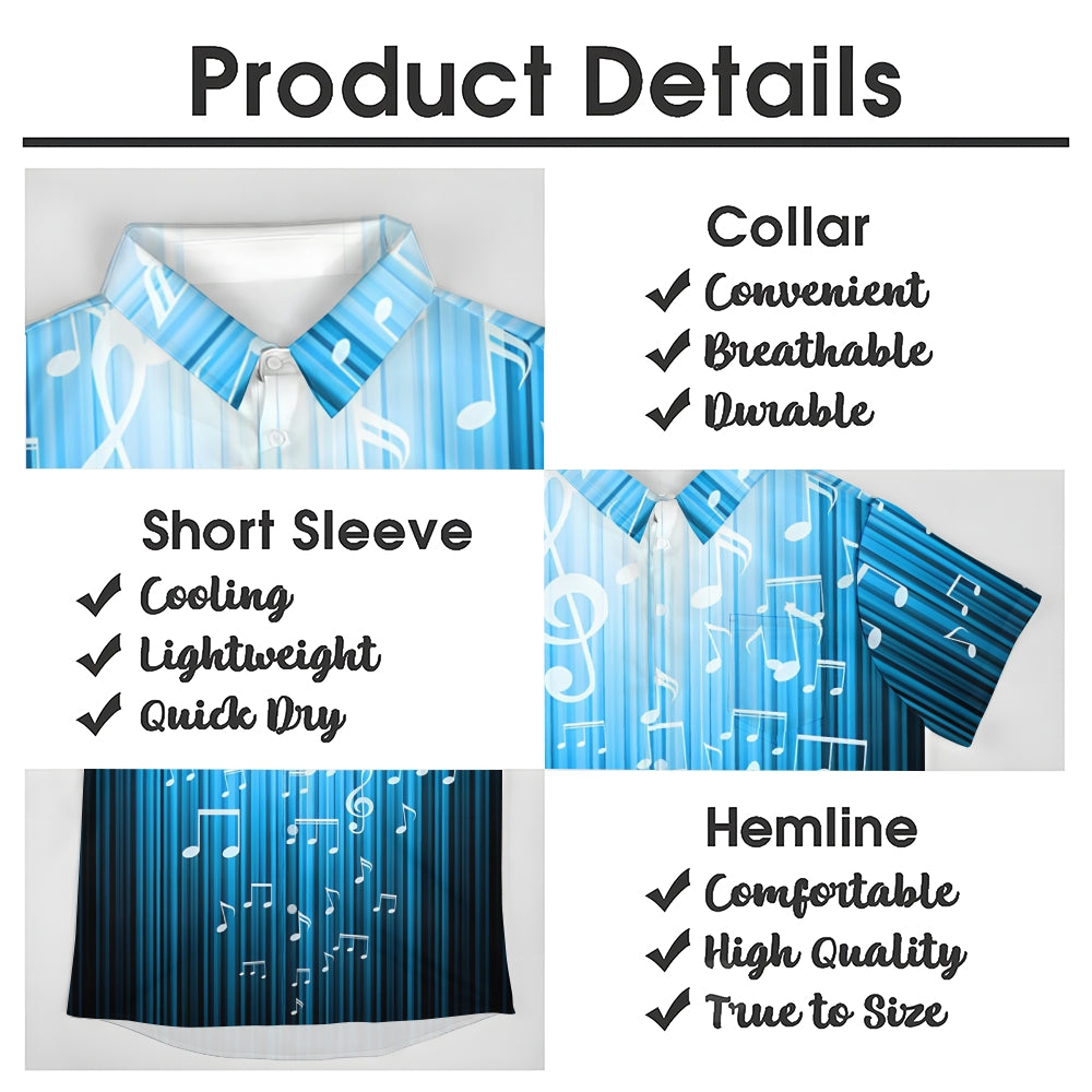Men's Hawaiian Casual Short Sleeve Shirt 2401000197