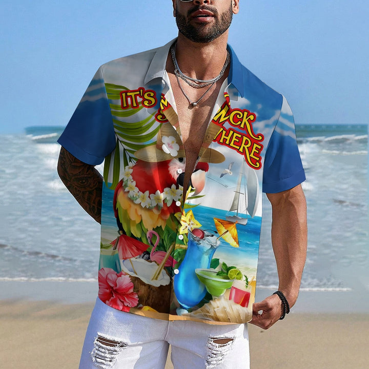 Men's Hawaiian Casual Short Sleeve Shirt 2403000472