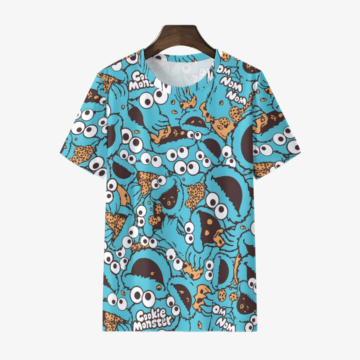 Men's Cartoon Character Round Neck Casual T-Shirt 2403000265