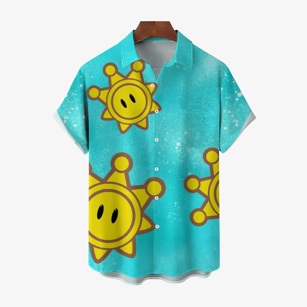 Hawaiian Game Character Same Style ShirtCasual Short Sleeve Shirt 2401000340