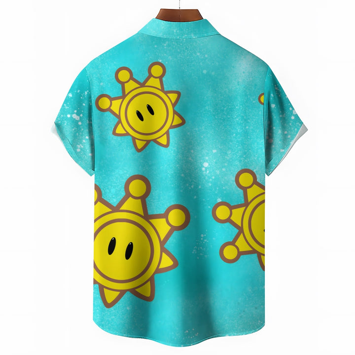 Hawaiian Game Character Same Style ShirtCasual Short Sleeve Shirt 2401000340