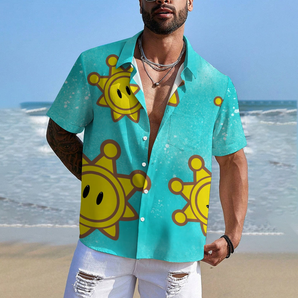 Hawaiian Game Character Same Style ShirtCasual Short Sleeve Shirt 2401000340
