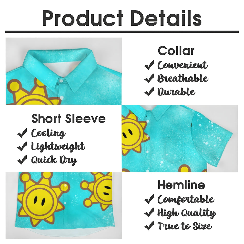 Hawaiian Game Character Same Style ShirtCasual Short Sleeve Shirt 2401000340