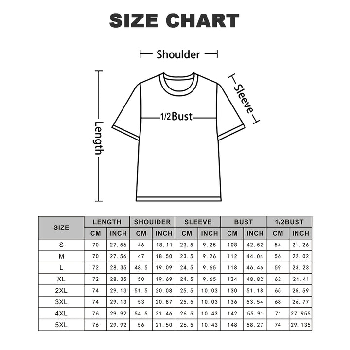 Men's Music Note Guitar Round Neck Casual T-Shirt 2403000270