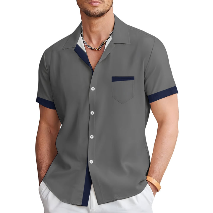 Hawaiian Style Men's Summer Beach Short Sleeve Shirt 2405002277