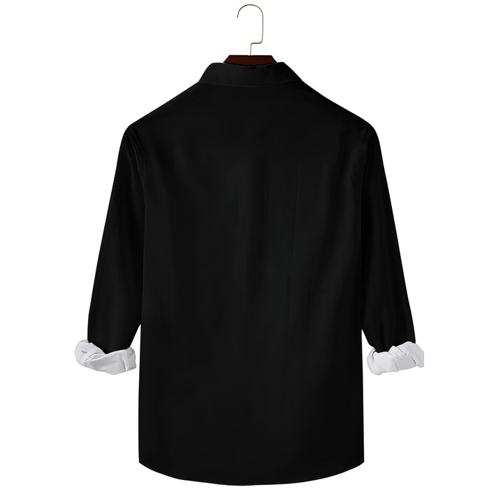 Men's Musical Long Sleeve Pocket Shirt 2405002138