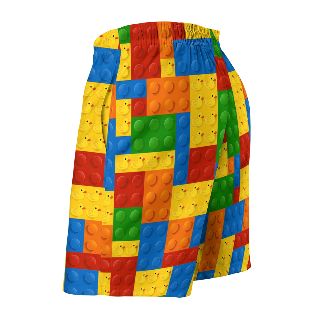 Men's 3D Building Blocks Sports Fashion Beach Shorts 2311000677