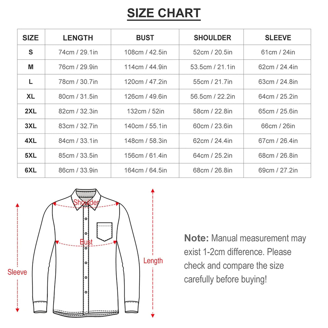 Men's classic musical note print long-sleeved shirt