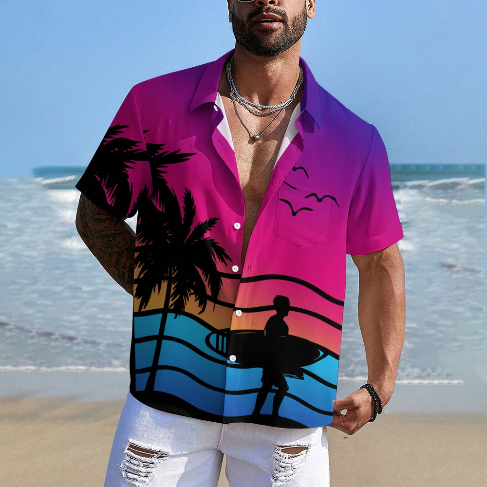 Men's Hawaiian Casual Holiday Short Sleeve Shirt 2405001571