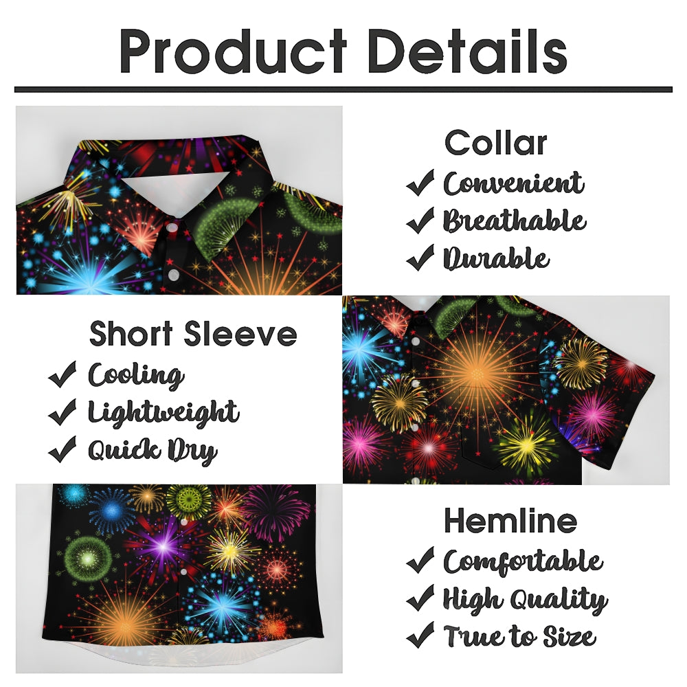 Men's Creative Star Pattern Graphic Print Shirt 2405002278