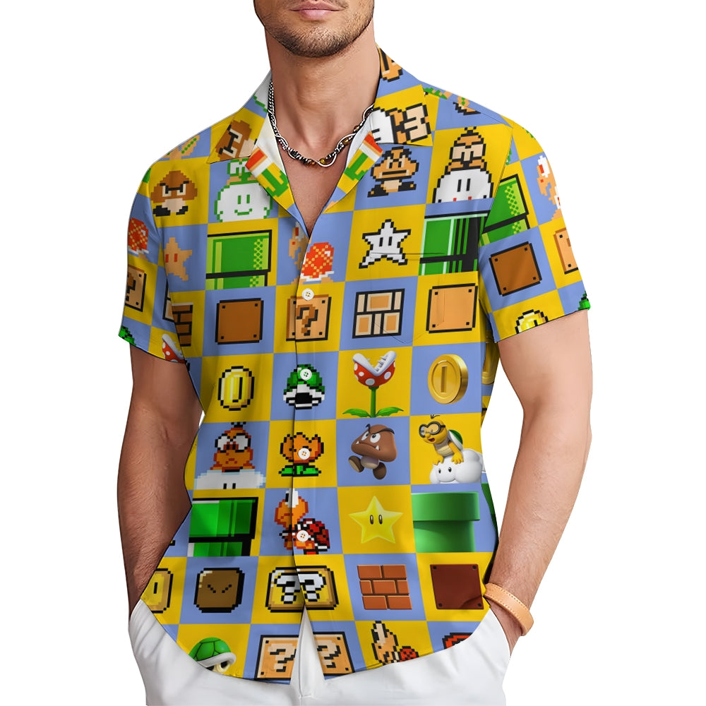 Men's Hawaiian Casual Short Sleeve Shirt 2310000998