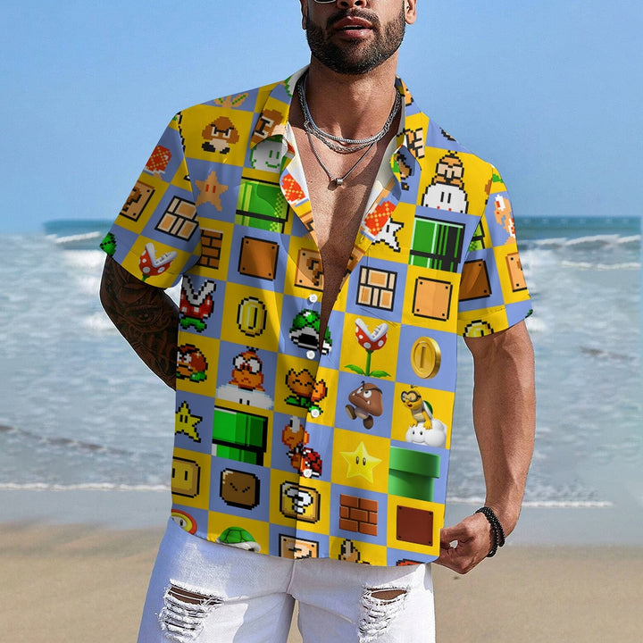 Men's Hawaiian Casual Short Sleeve Shirt 2310000998