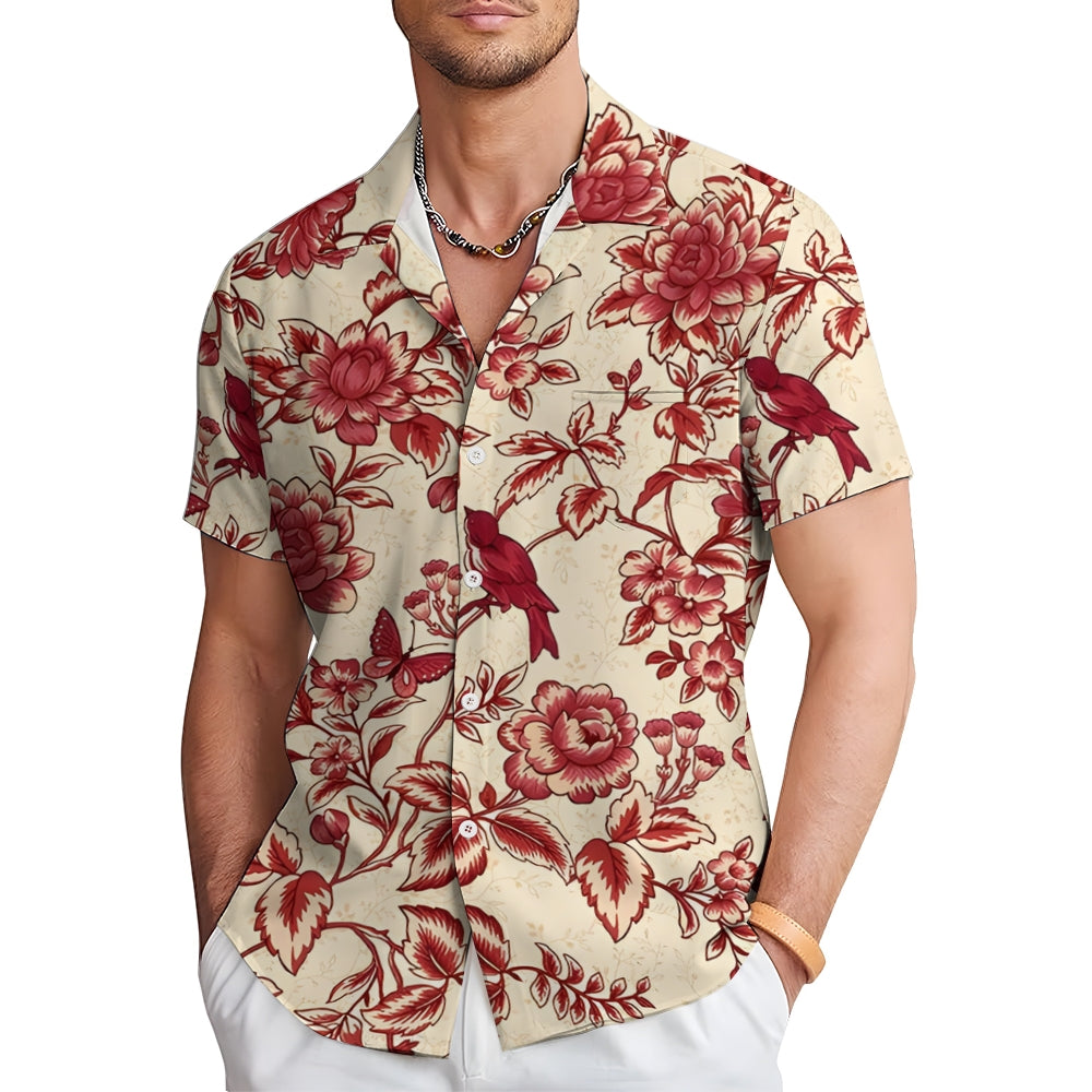 Men's Hawaiian Casual Short Sleeve Shirt 2312000338