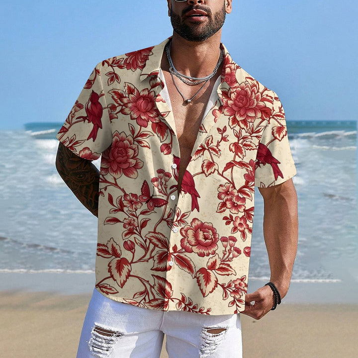 Men's Hawaiian Casual Short Sleeve Shirt 2312000338