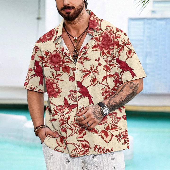 Men's Hawaiian Casual Short Sleeve Shirt 2312000338