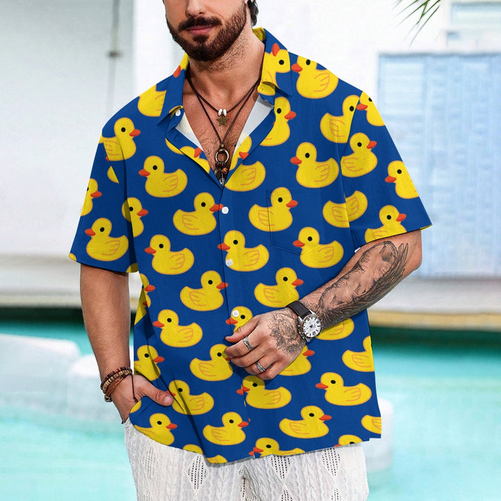 Men's Duck Tropical Print Hawaiian Shirt 2406000687