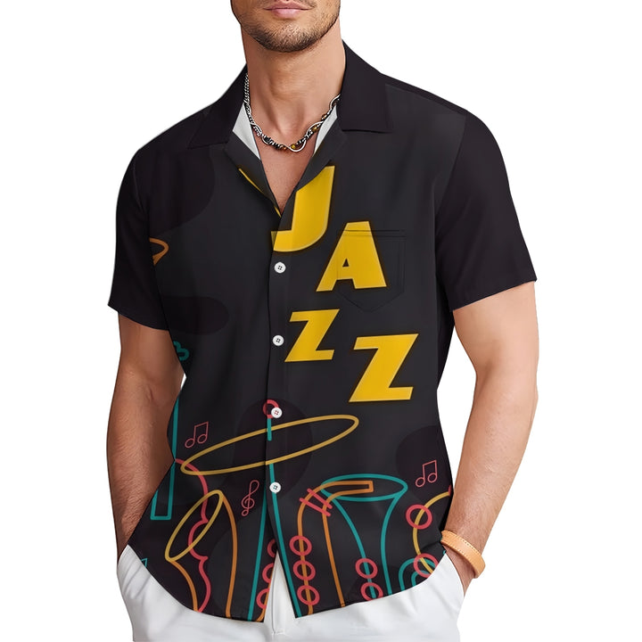 Men's Hawaiian Casual Short Sleeve Shirt 2312000375