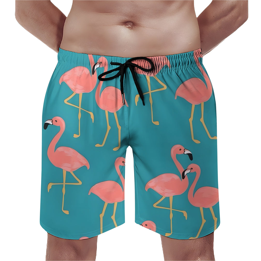 Men's Sports Flamingo Beach Shorts 2402000211
