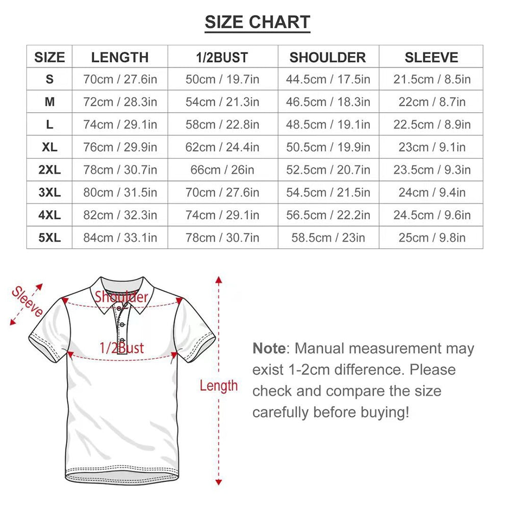 Men's Fashionable Gradient Polo Shirts