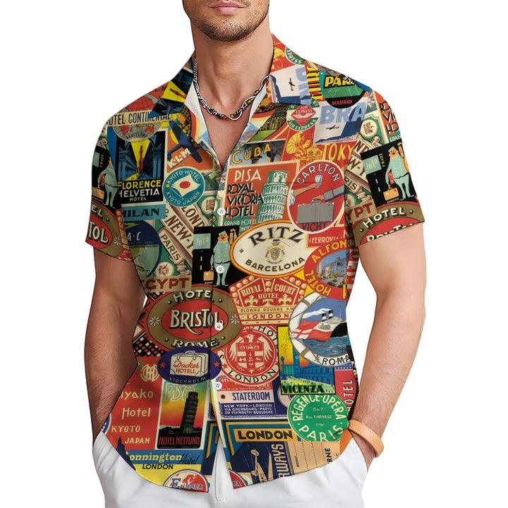 Men's Hawaiian Casual Short Sleeve Shirt 2401000045