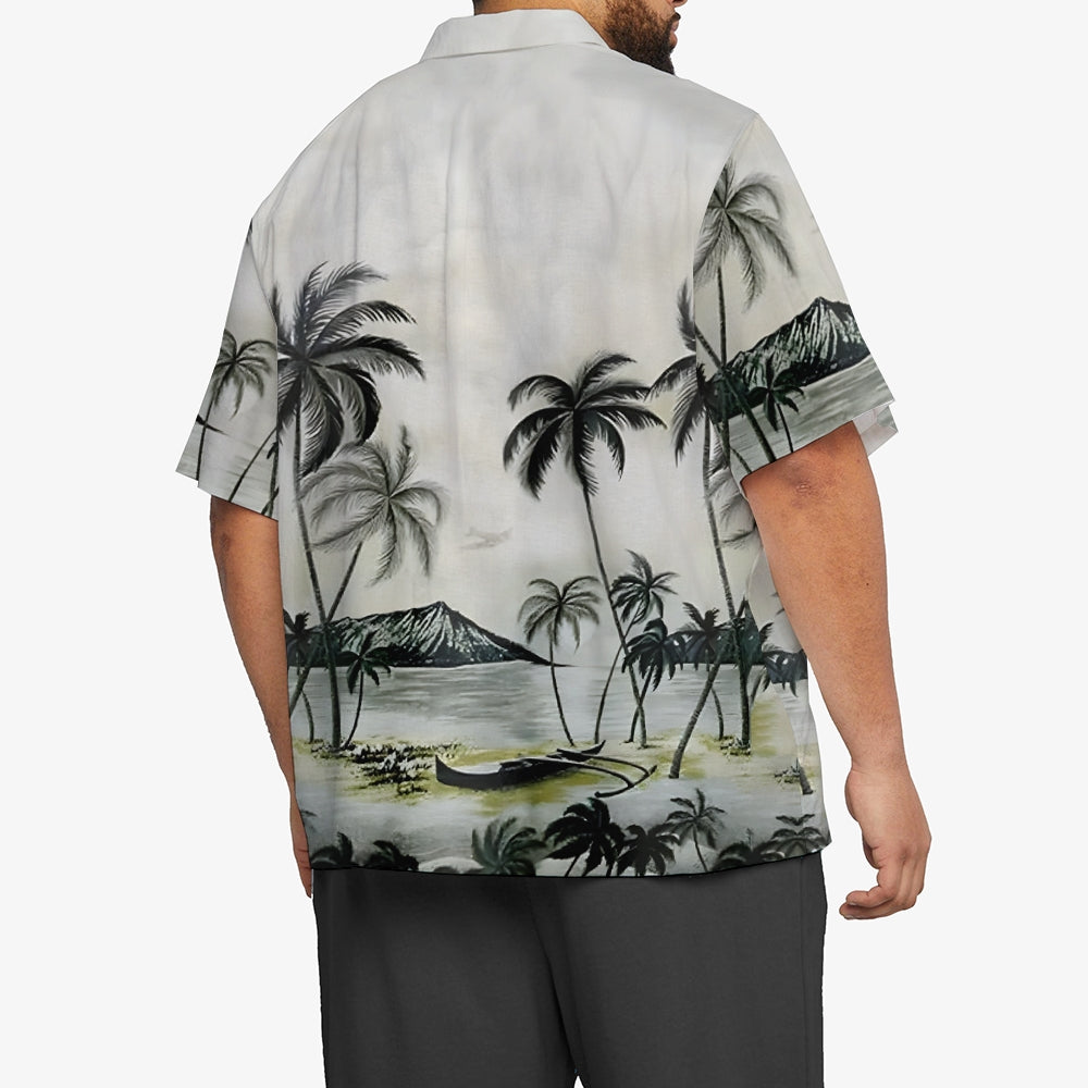 Men's Hawaiian Oversized Short Sleeve Shirt 2406001925