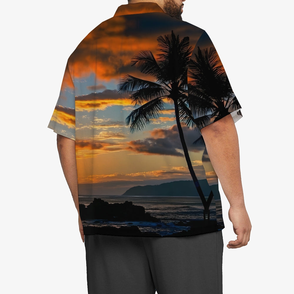 Men's Hawaiian Oversized Short Sleeve Shirt 2406001925