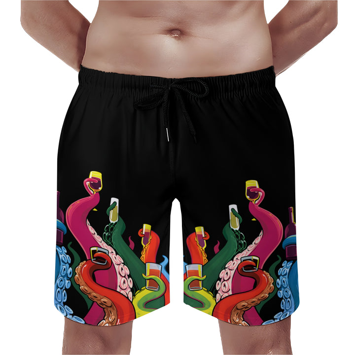 Men's Octopus Tentacles Cheers Sports Fashion Beach Shorts 2312000015