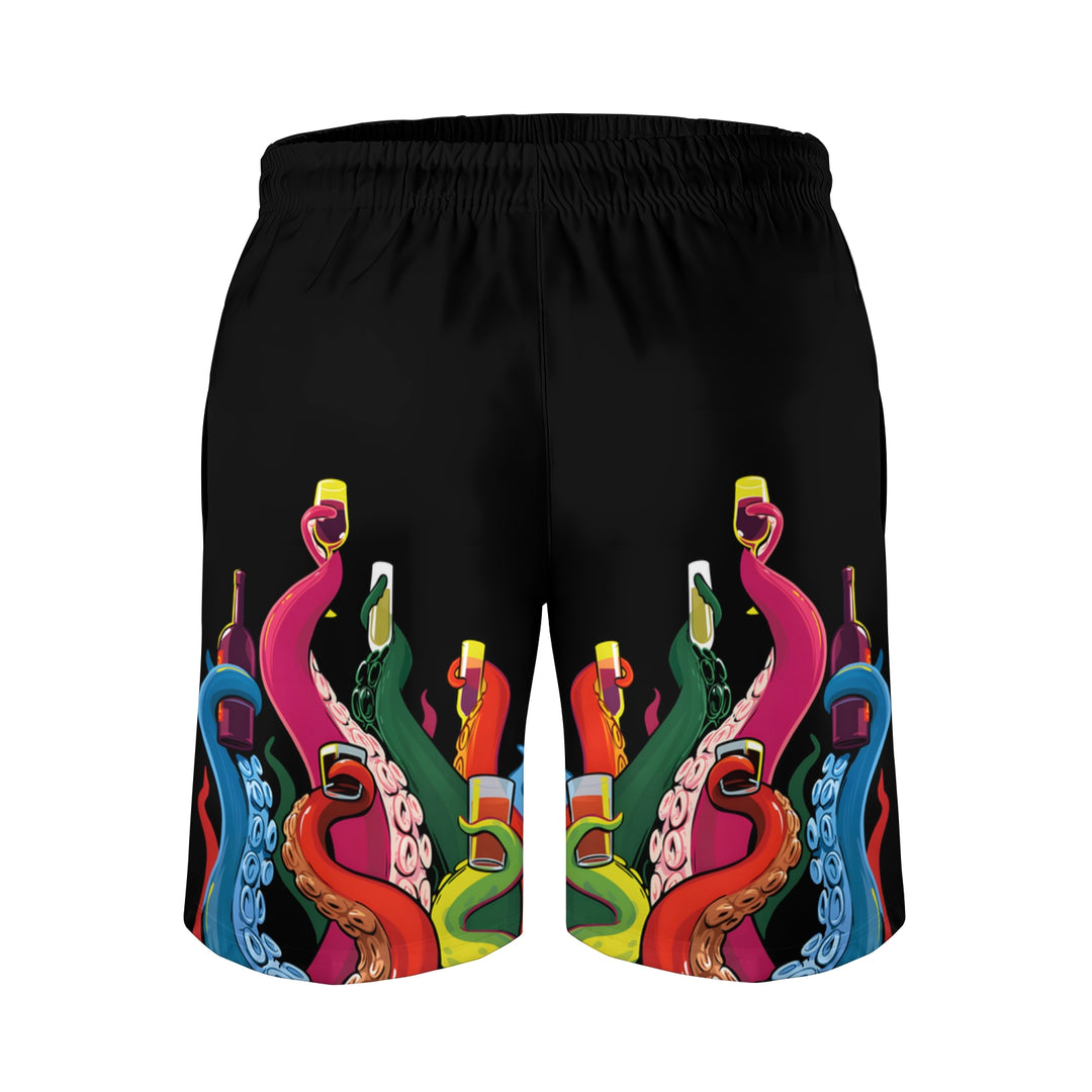 Men's Octopus Tentacles Cheers Sports Fashion Beach Shorts 2312000015