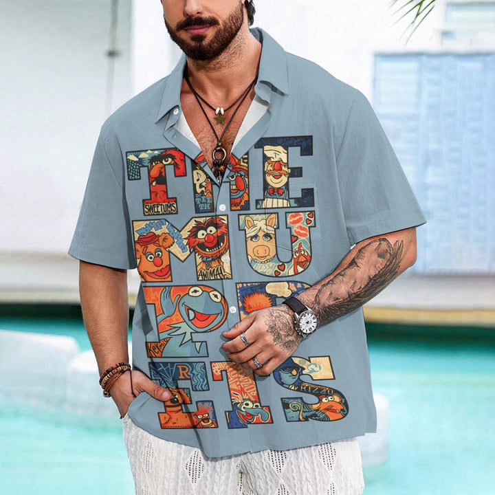 Men's Cartoon Casual Short Sleeve Shirt 2401000331