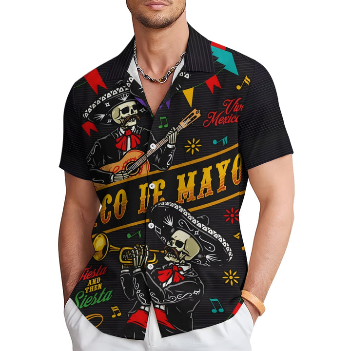 Men's Cinco De Mayo Casual Short Sleeve Shirt 2404000234