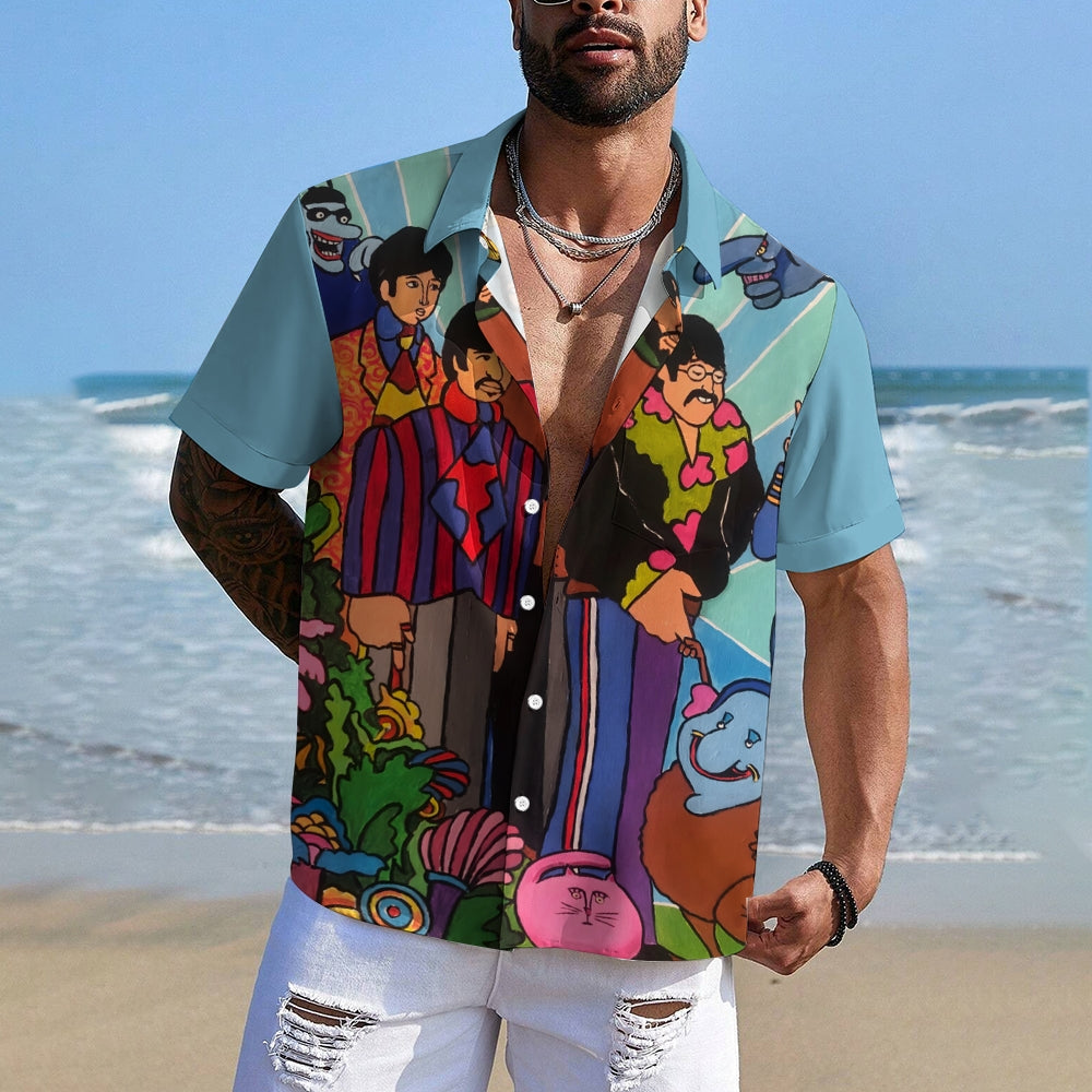 Men's Hawaiian Casual Short Sleeve Shirt 2404001619