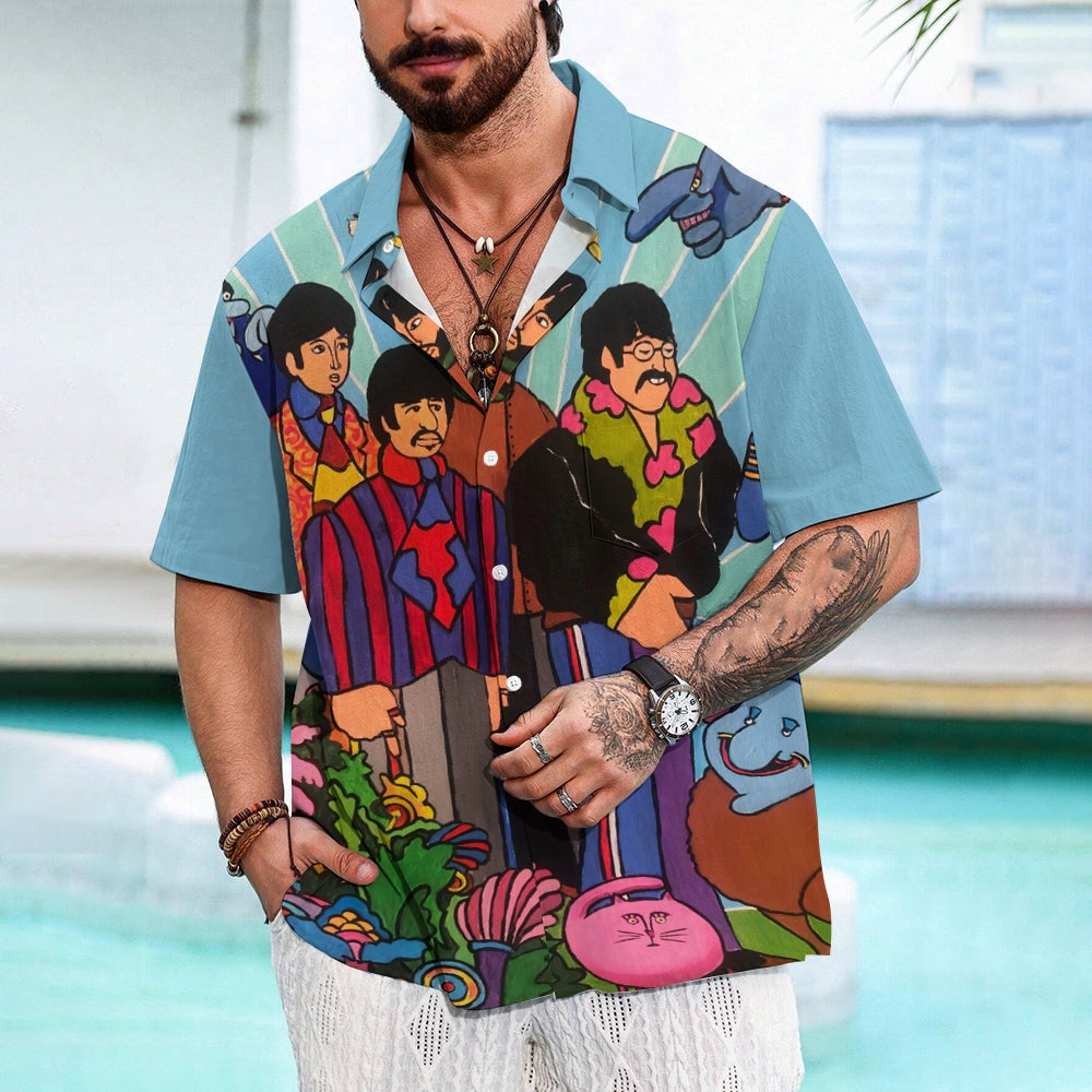 Men's Hawaiian Casual Short Sleeve Shirt 2404001619