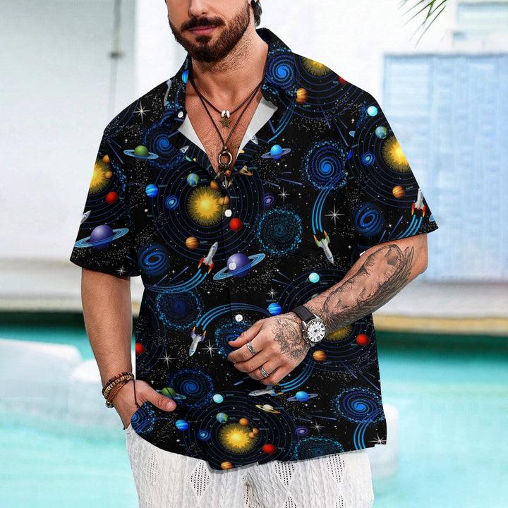 Men's Hawaiian Casual Short Sleeve Shirt 2404001895