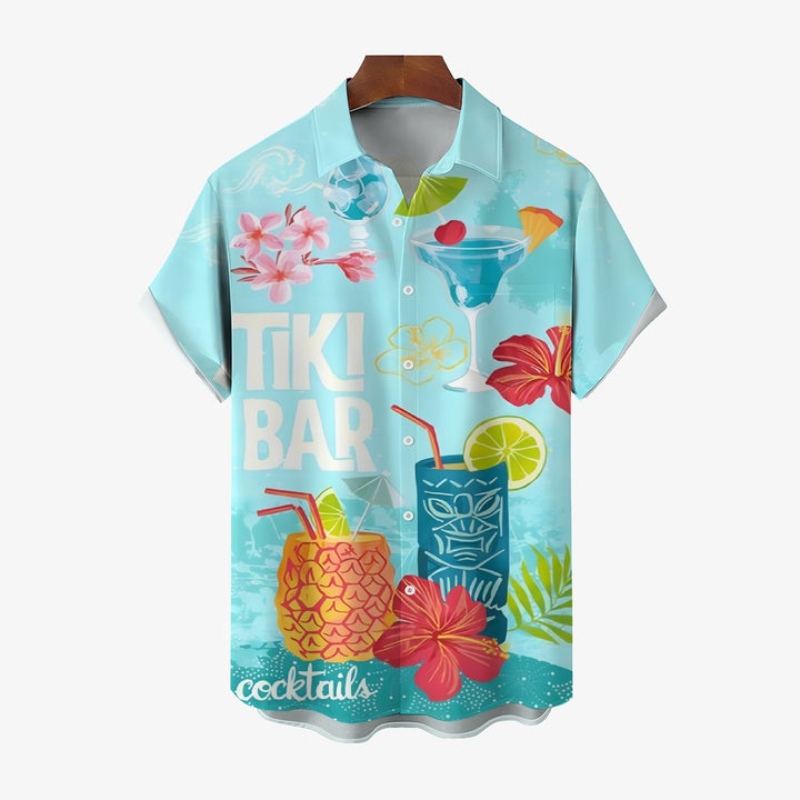 Men's Hawaiian TIKI ART Casual Short Sleeve Shirt 2403000709