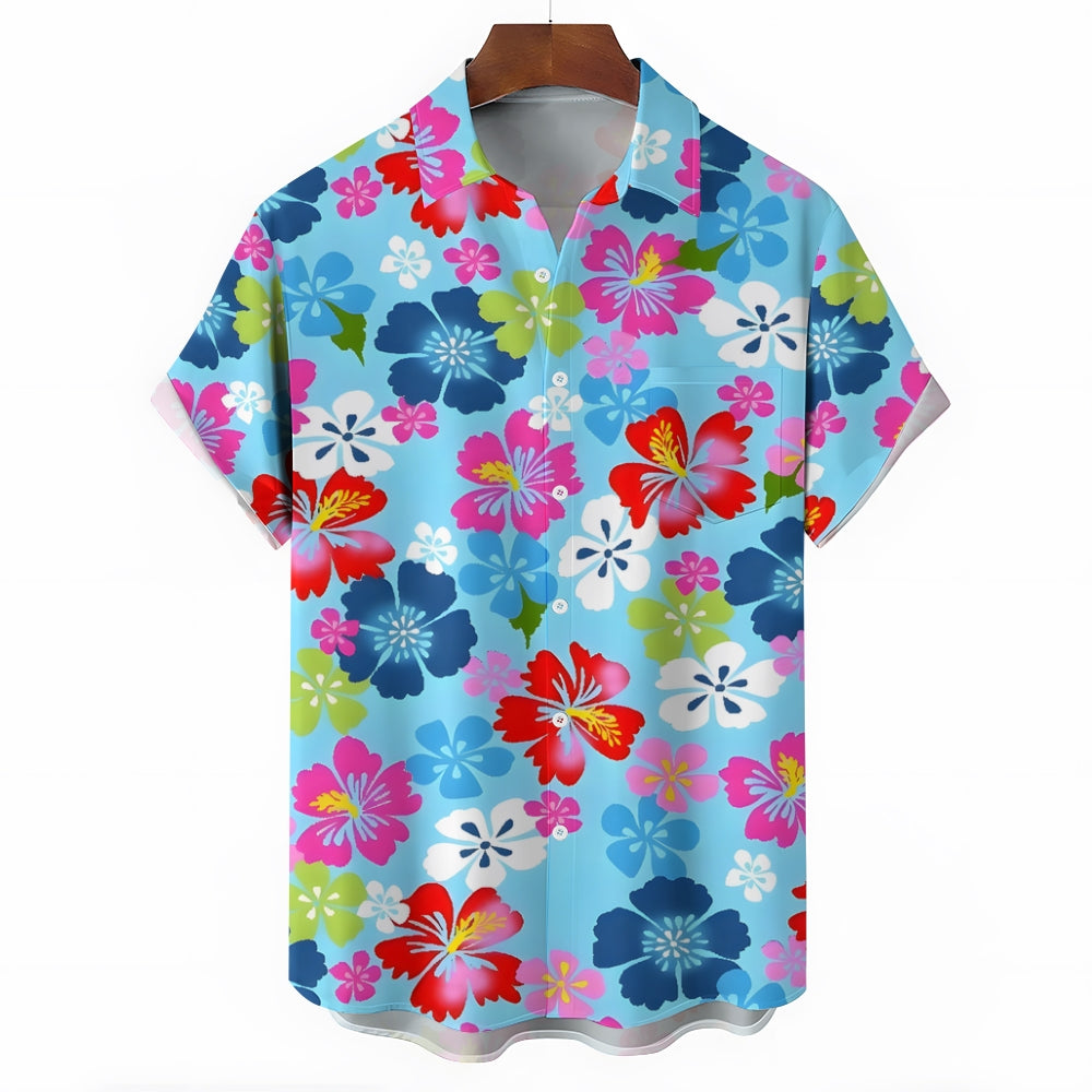 Men's Hawaiian Floral Casual Short Sleeve Shirt 2310000684