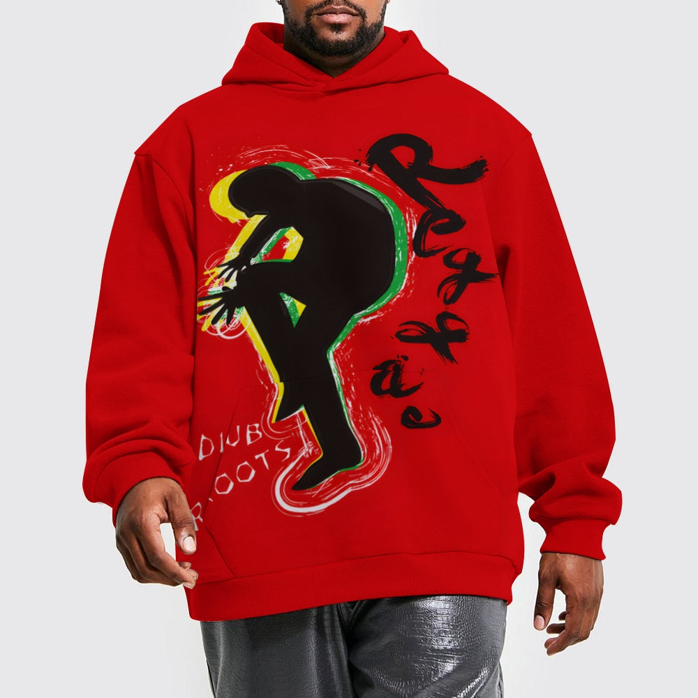 Men's Reggae Art Long Sleeve Hoodie 2408003277