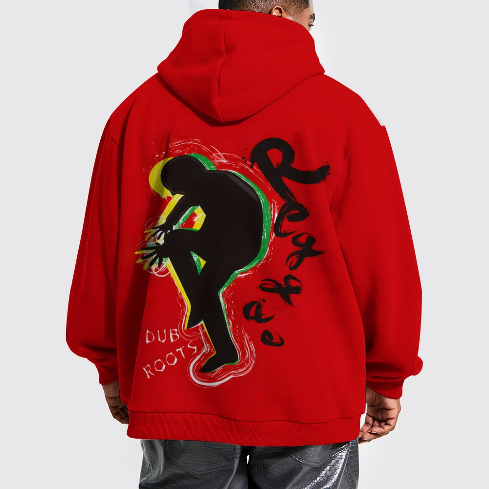 Men's Reggae Art Long Sleeve Hoodie 2408003277